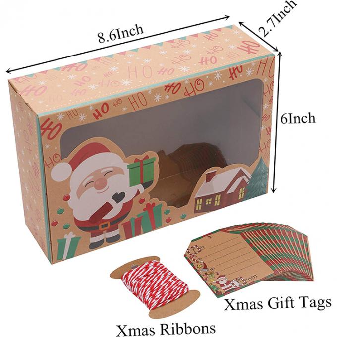 Giáng sinh Cupcakes bánh quy chocolate và nhiều hơn tùy chỉnh in hộp đóng gói cho thực phẩm 4
