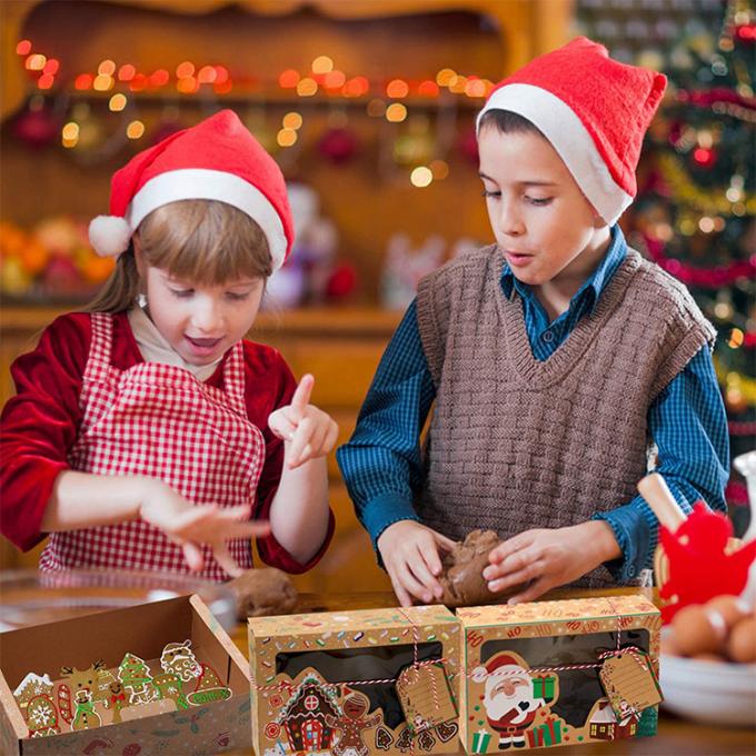 Giáng sinh Cupcakes bánh quy chocolate và nhiều hơn tùy chỉnh in hộp đóng gói cho thực phẩm 7