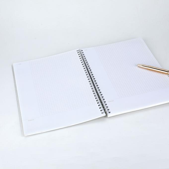 Logo tùy chỉnh Bảng giấy văn phòng rộng có thắt lưng sinh viên sổ tay viết xoắn ốc với khép đàn hồi 5