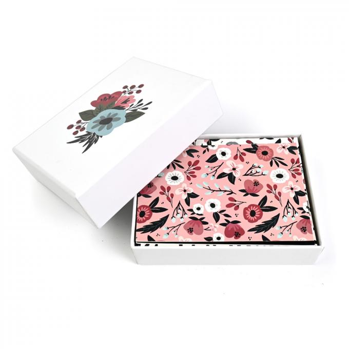 Bản in tùy chỉnh Flora Thank You Cards với hộp UV và Offset Printing Film Lamination 7