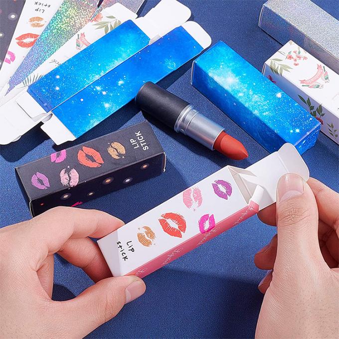 Logo Logo tùy chỉnh Dye hộp son môi có thể sử dụng nhiều lần Lăng môi lưu trữ ống giấy hộp mỹ phẩm 2