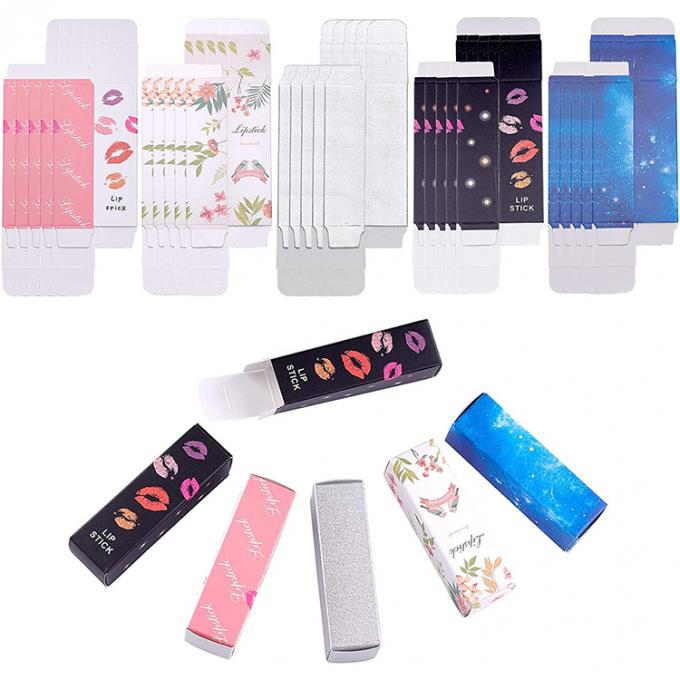 Logo Logo tùy chỉnh Dye hộp son môi có thể sử dụng nhiều lần Lăng môi lưu trữ ống giấy hộp mỹ phẩm 0