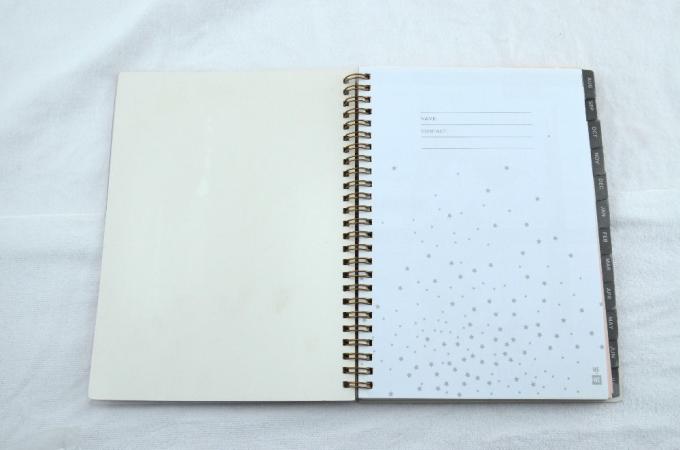Chuỗi xoắn ốc PVC Planner Journal Notebook với Offset Printing Organizer 2