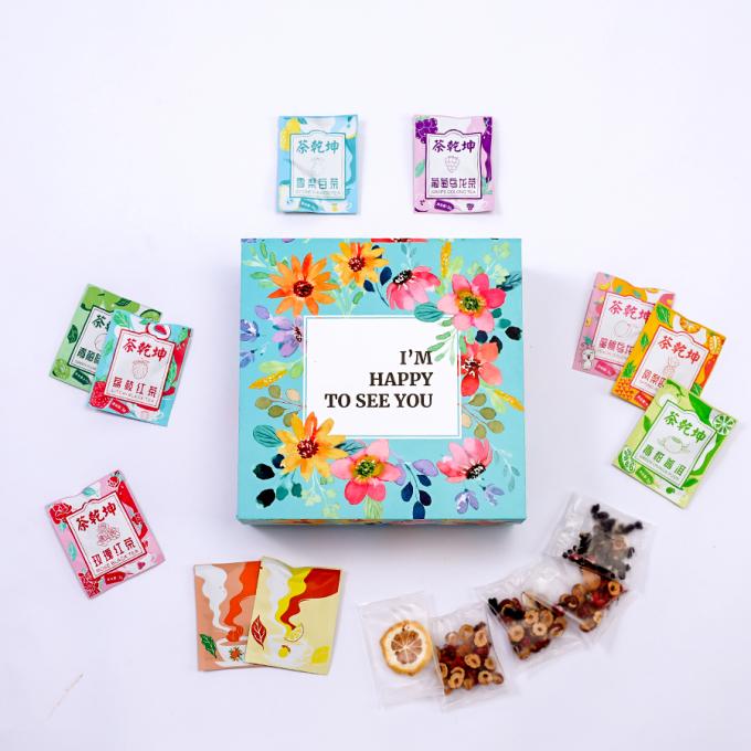 Kích thước tùy chỉnh được chấp nhận hộp quà gấp từ tính với in màu CMYK Pantone 7