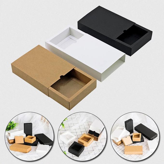 Nhãn hiệu tùy chỉnh tái chế Black Kraft Gift Packaging Thẻ giấy để cưới 6