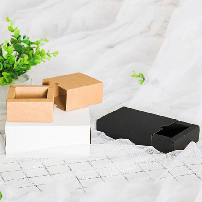Nhãn hiệu tùy chỉnh tái chế Black Kraft Gift Packaging Thẻ giấy để cưới 9