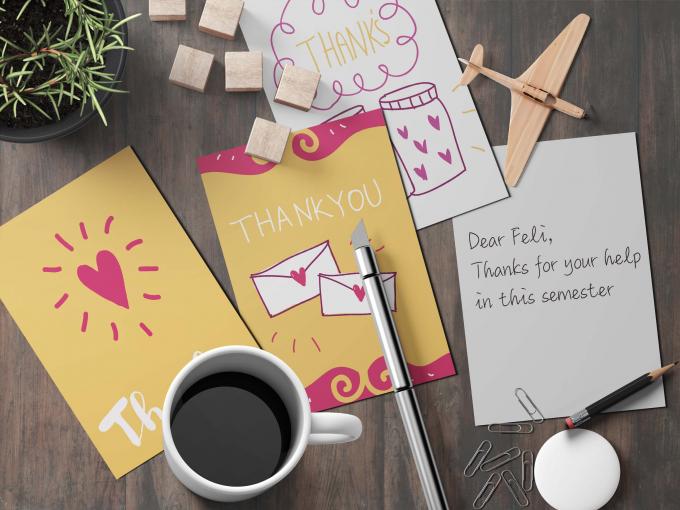 Thẻ chào mừng giấy Logo tùy chỉnh in Offset Thẻ chào mừng mời 5