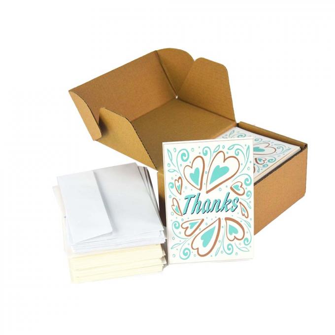 Tái sử dụng thẻ tùy chỉnh in phim Lamination Kraft cổ điển Cảm ơn ghi chú 4