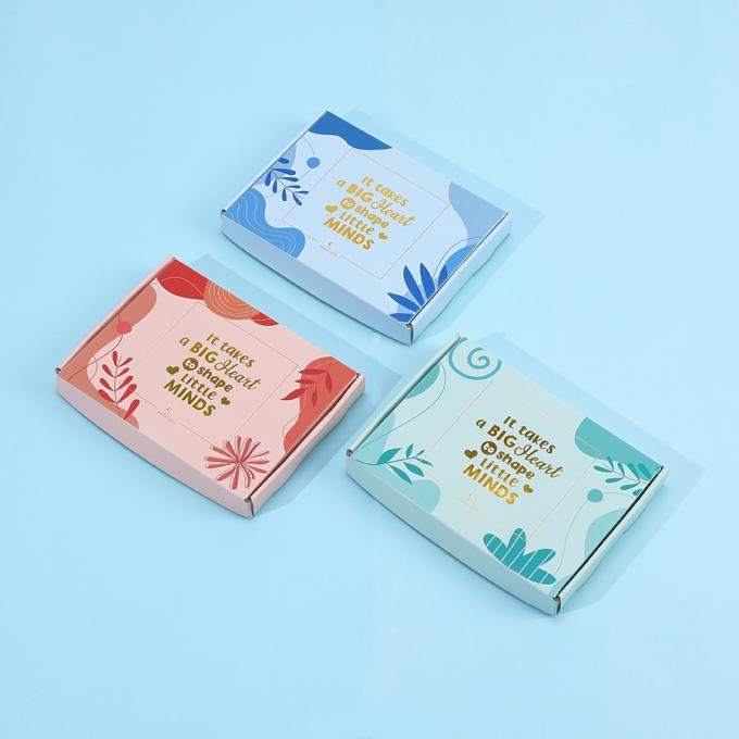 CMYK giấy tùy chỉnh đóng gói trang điểm hộp thư hộp hộp bìa vải mỏng vải mỏng hộp vận chuyển mỹ phẩm có logo 11