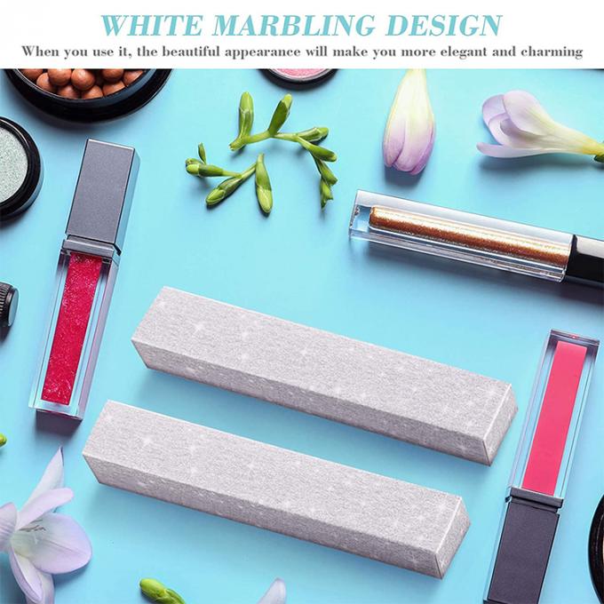 Kích thước tùy chỉnh được chấp nhận giấy bóng mượt Cosmetic Lip Stick Lip Gloss hộp đóng gói cho son môi 4