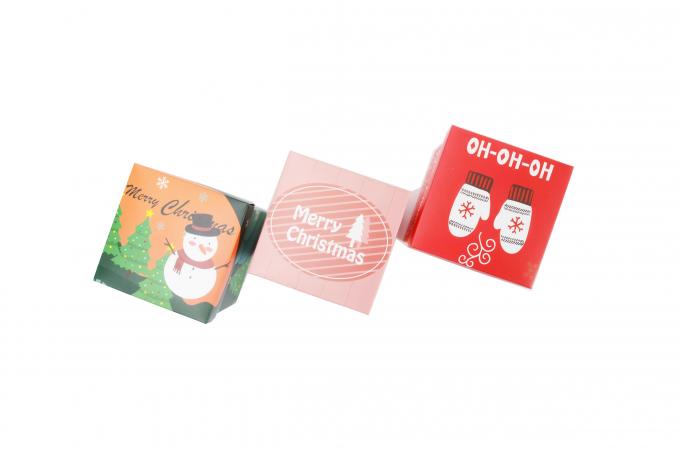 Ưu tiên Xmas Santa Snowman in gói quà tặng nhỏ quà tặng Giáng sinh hộp kẹo với nắp 6