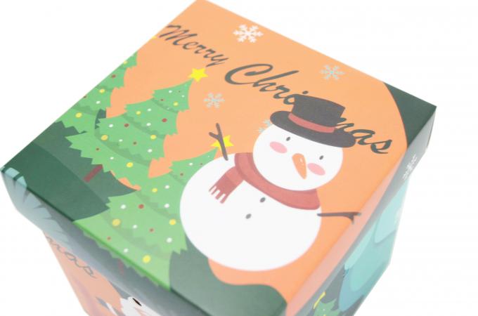 Ưu tiên Xmas Santa Snowman in gói quà tặng nhỏ quà tặng Giáng sinh hộp kẹo với nắp 9