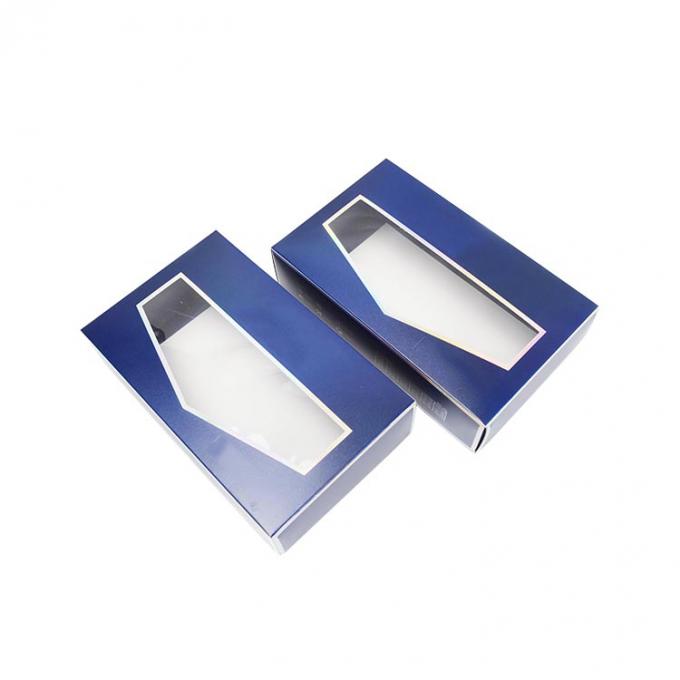 In Mens vớ đồ lót Bao bì hộp quà với cửa sổ rõ CMYK màu Pantone 2