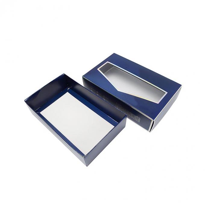 In Mens vớ đồ lót Bao bì hộp quà với cửa sổ rõ CMYK màu Pantone 5