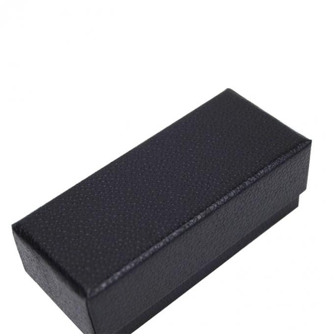 Tự dựng hộp tùy chỉnh sang trọng đen giấy cứng vòng cổ đóng gói đồ trang sức Perfume hộp giấy với nắp 1