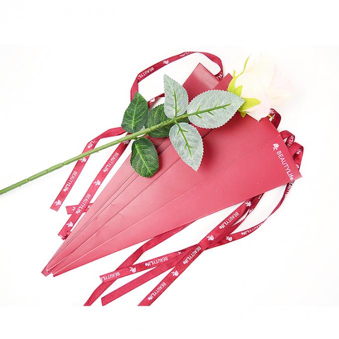 Nhãn hiệu tùy chỉnh Đơn giản Dây hoa hồng thân dài xách tay Thẻ quà hoa gấp tùy chỉnh 6