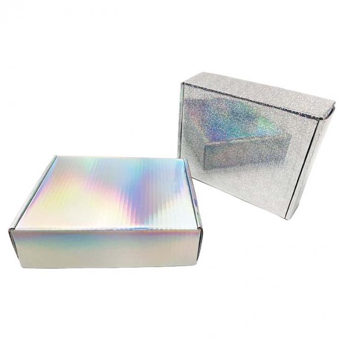 Cá nhân hóa hộp in đầy đủ màu sắc Bao bì quần áo hộp vận chuyển lợp 10