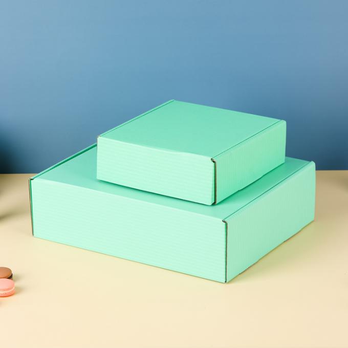 Quần áo đóng gói quà Thẻ giấy hộp đăng ký Green Shipping Mail Box 6