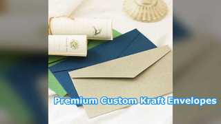 Phong bì giấy Kraft in tùy chỉnh cho bao bì doanh nghiệp