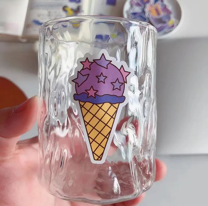 in tùy chỉnh phim hoạt hình tự dính dán PVC vinyl cắt đứt dán chống nước 1